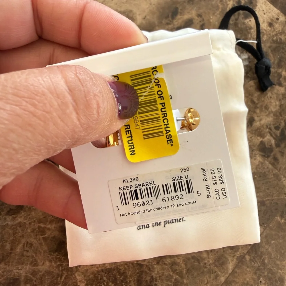 kate spade Gold-Tone Cubic Zirconia Mini Heart Hoop Earrings